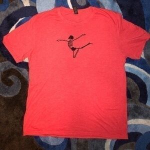 Custom Printed Halloween Shirt- Ballerina Skeleton